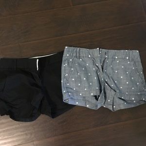 J crew shorts size 0